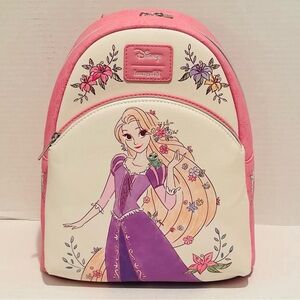 Loungefly Disney NWT Tangled Rapunzel Flowers Mini Backpack